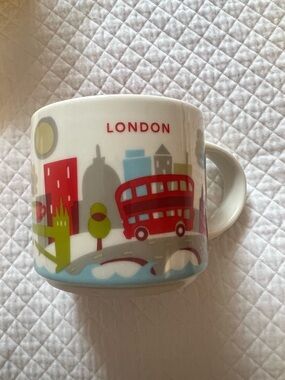 Starbucks London Scenic Mug in White, Red, Blue and Green